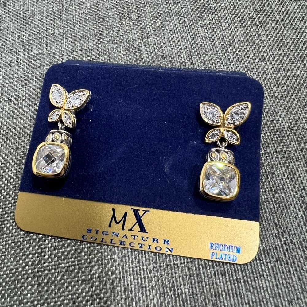 MX Signature Collection CZ Stones in Rhodium Plated Setting,Lasting Fini☑️ - Picture 3 of 7